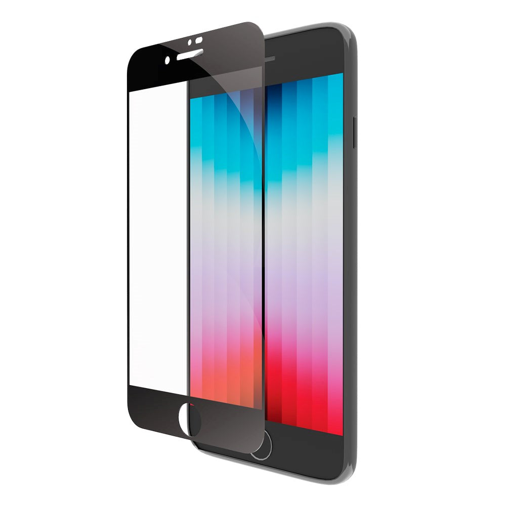 iPhone SE (2022 / 2020) / 8 / 7 / 6s / 6 dbramante1928 Eco-Shield Skærmbeskyttelse m. Installationsramme - Sort Kant