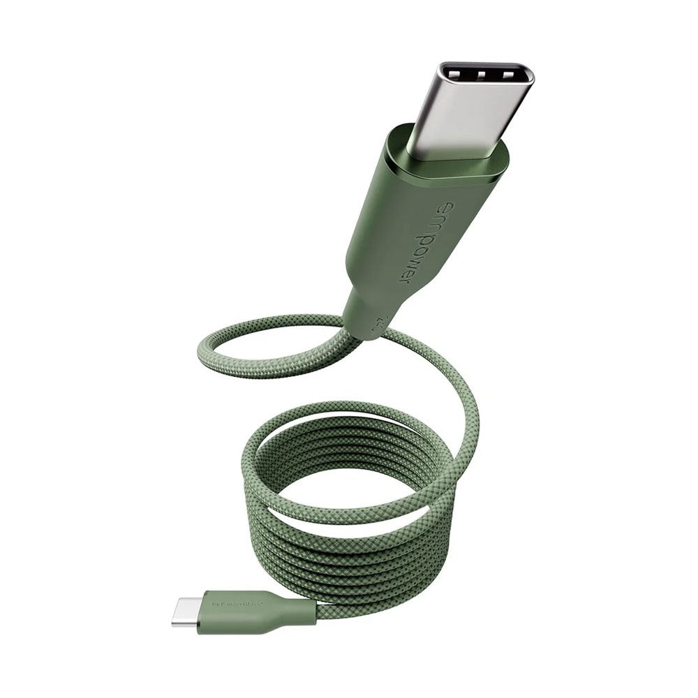 empower by PanzerGlass Magnetic 1.5m / 240W USB-C til USB-C Kabel - Sage