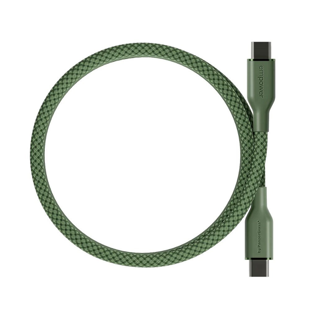 empower by PanzerGlass Magnetic 1.5m / 240W USB-C til USB-C Kabel - Sage