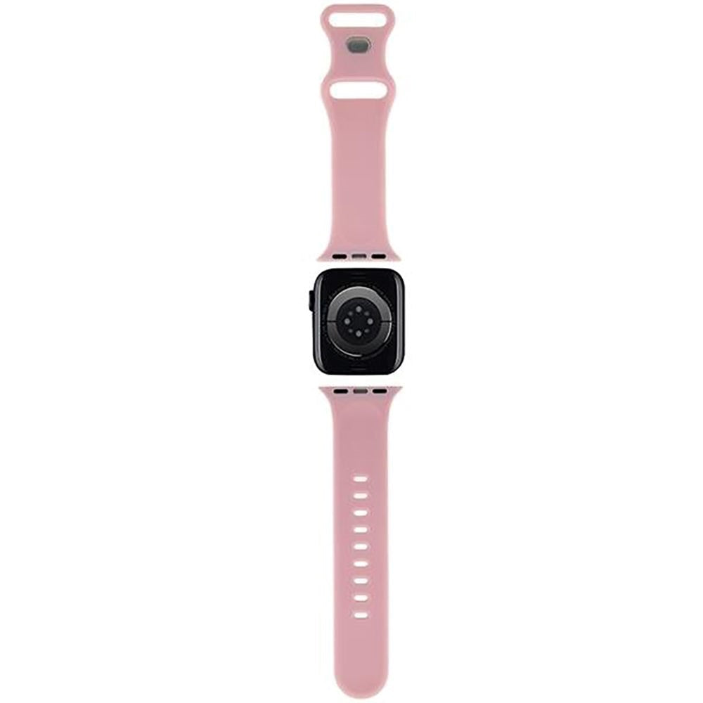 Apple Watch (38/40/SE/41MM) Hello Kitty Silikone Smartwatch Rem - Pink