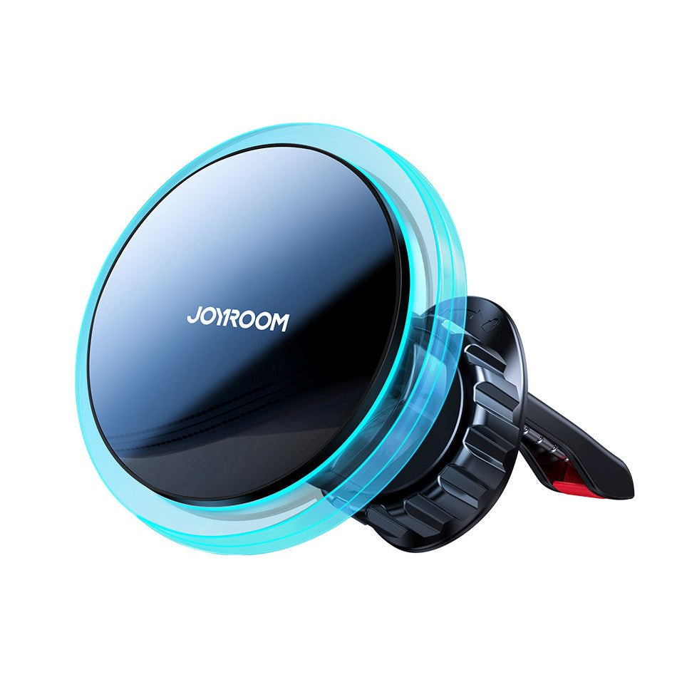 Joyroom magnetisk mobilholder m. 15W trådløs lading - Luftventil - MagSafe-kompatibel - Svart