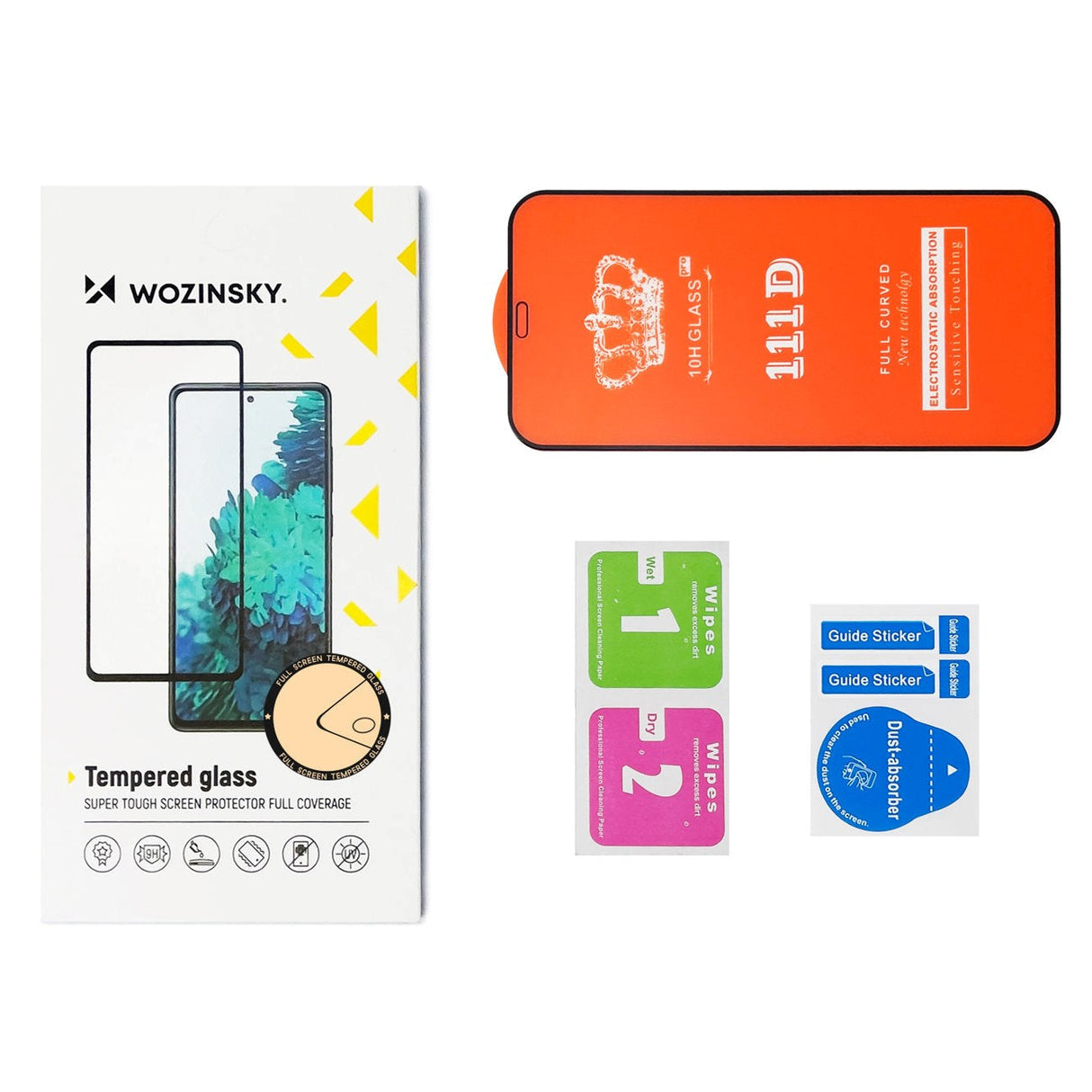 Wozinsky iPhone 14 Pro skjermbeskytter - Dekselvennlig - Gjennomsiktig / svart kant