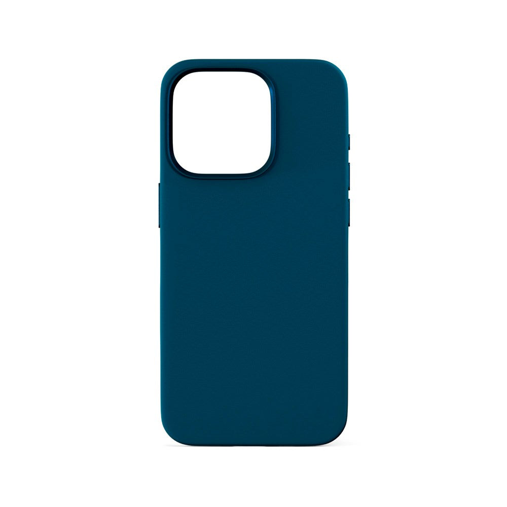 iPhone 16 Pro Epico Mag+ Silikone Bagside Cover - MagSafe Kompatibel - Petrol Blue
