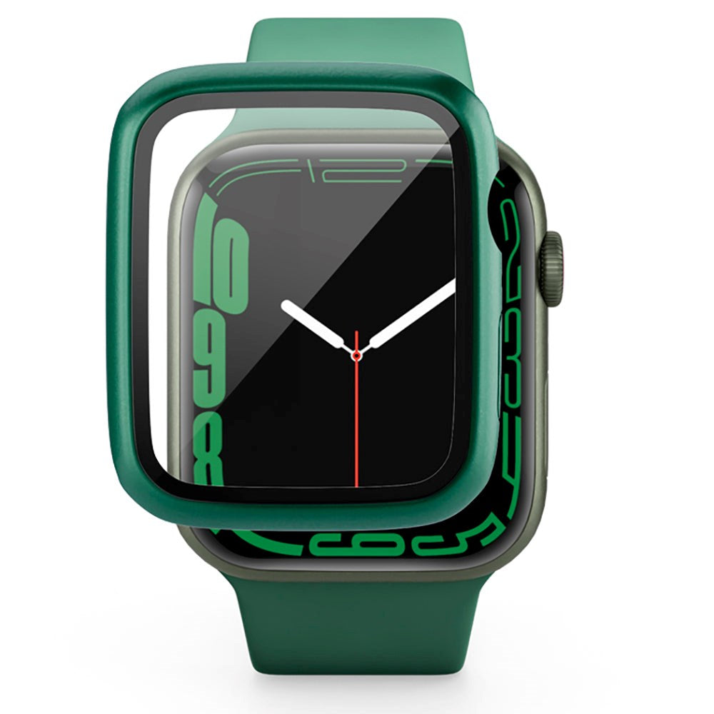 Epico Apple Watch 8/7 (41 mm) plastdeksel m. Innebygd skjermbeskytter - Grønn