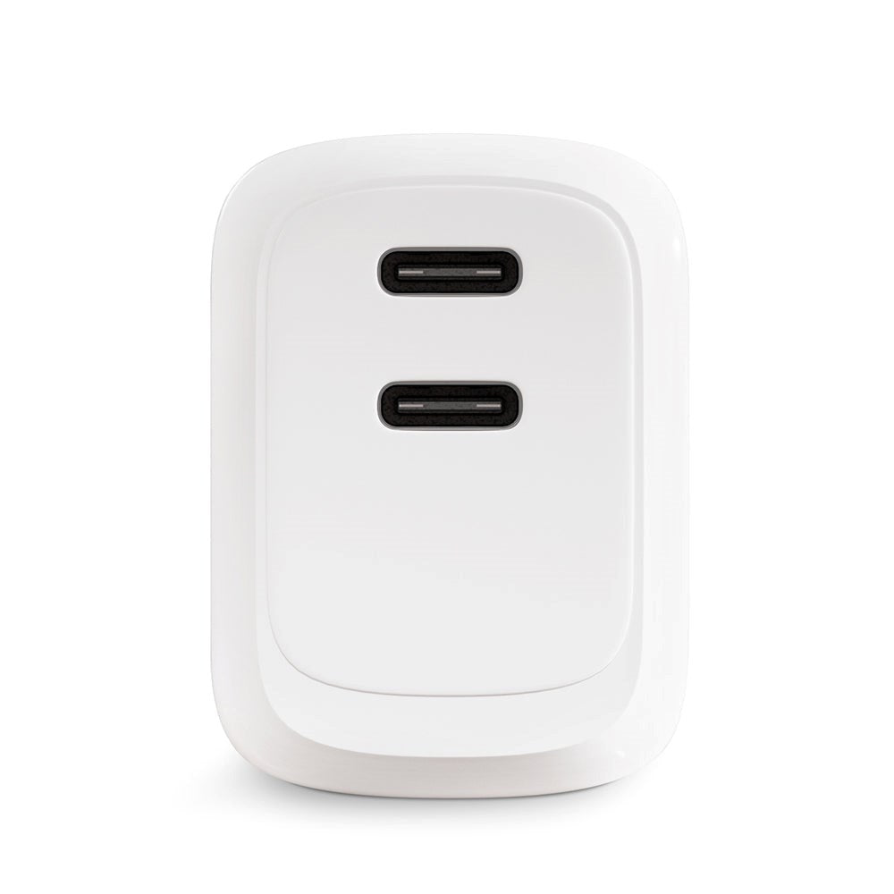 Epico Vegglader PD 45W med 2 x USB-C - Hvit