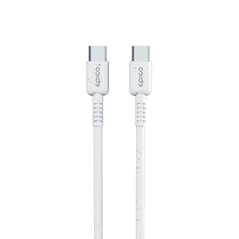 Epico Resolve 60W USB-C til USB-C-kabel PD - 1,2 m - Hvit