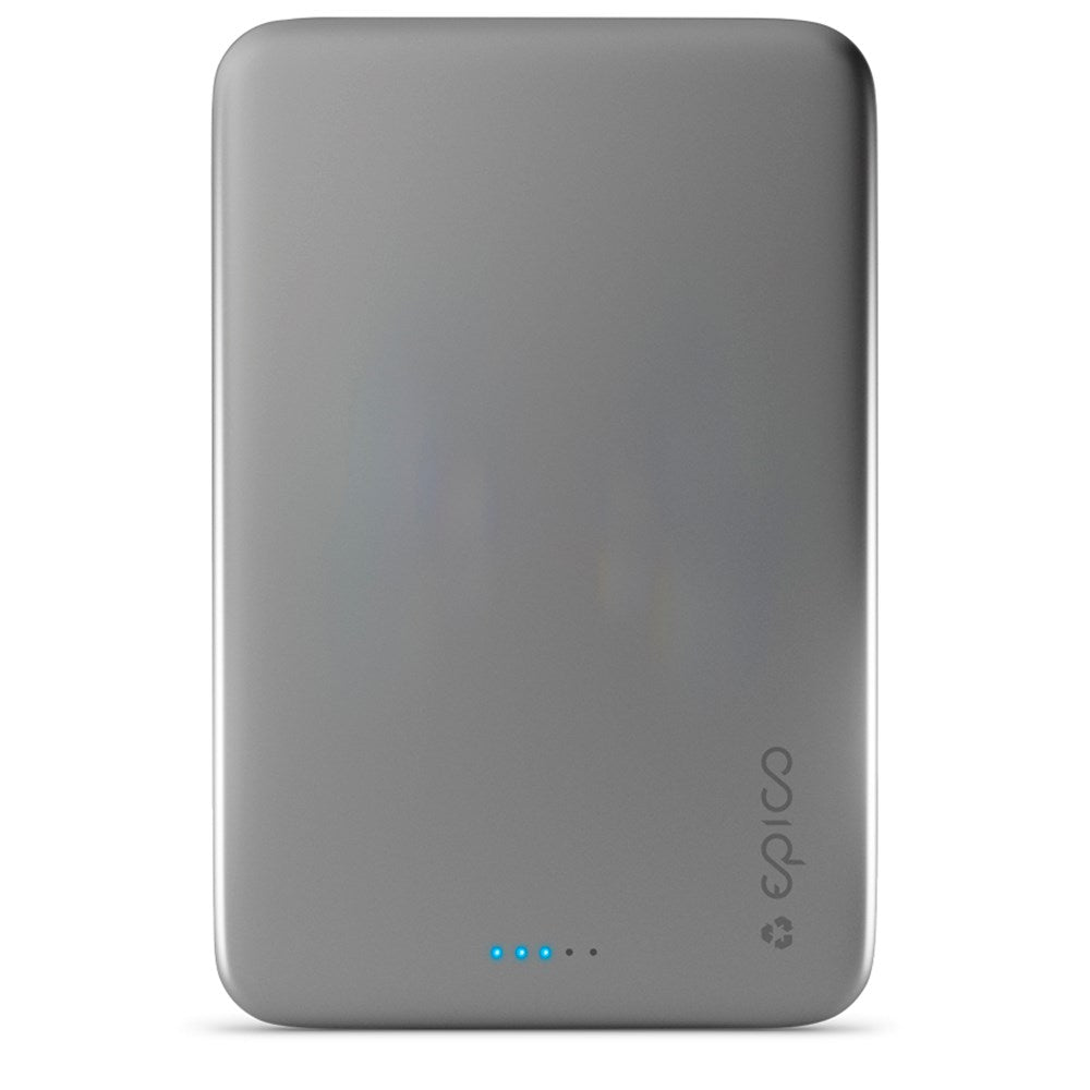 Epico Resolve Mag+ Magnetic Powerbank 20W PD 5000 mAh w. USB-C - MagSafe-kompatibel - Space Grey
