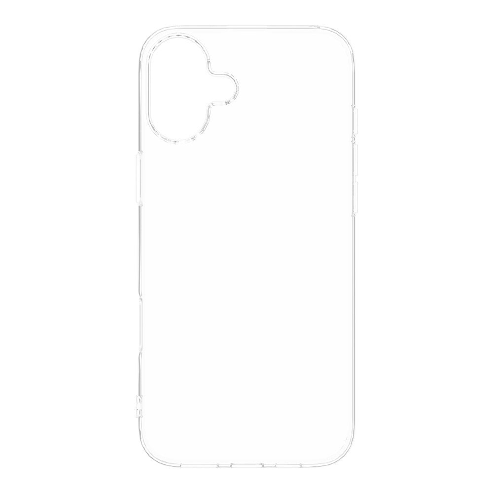 eSTUFF iPhone 16 INFINITE VIENNA Fleksibelt plastdeksel - 100 % resirkulert plast - gjennomsiktig