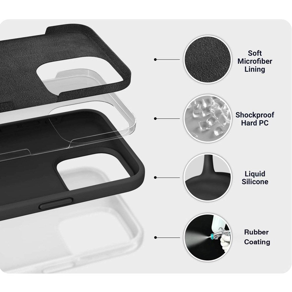 iPhone 17 eSTUFF INFINITE ROME Case - Genbrugsmaterialer - Sort