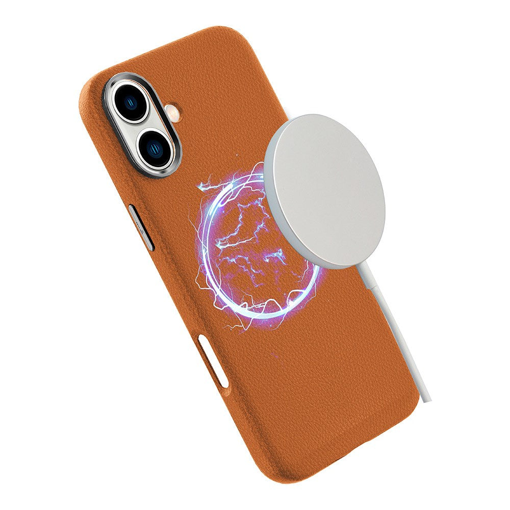 eSTUFF iPhone 16 INFINITE VENICE Skinndekket plastbakdeksel - MagSafe-kompatibel - Svart