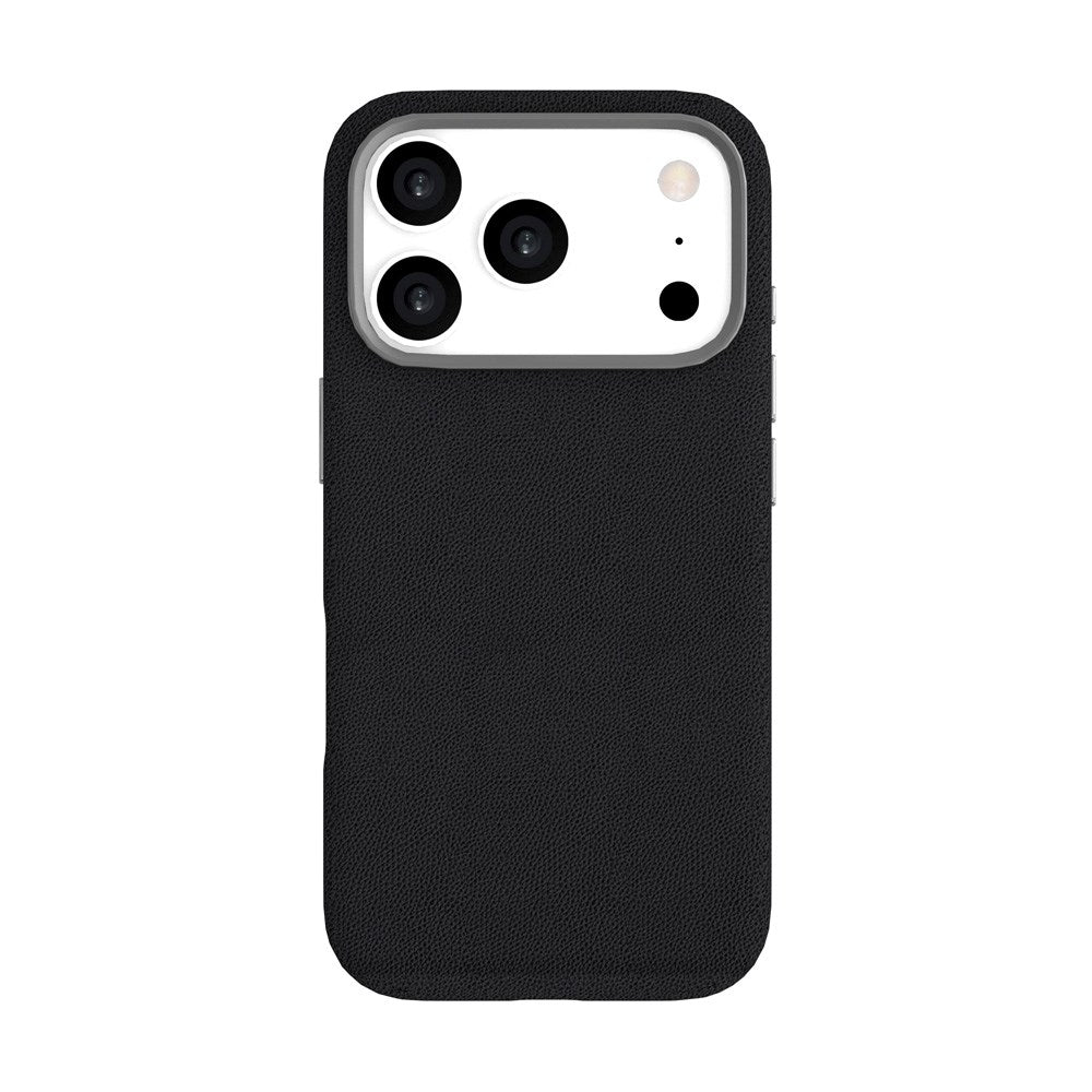 iPhone 17 Pro eSTUFF INFINITE VENICE Kunstlæderbetrukket Plast Mobil Cover - MagSafe Kompatibel - Sort
