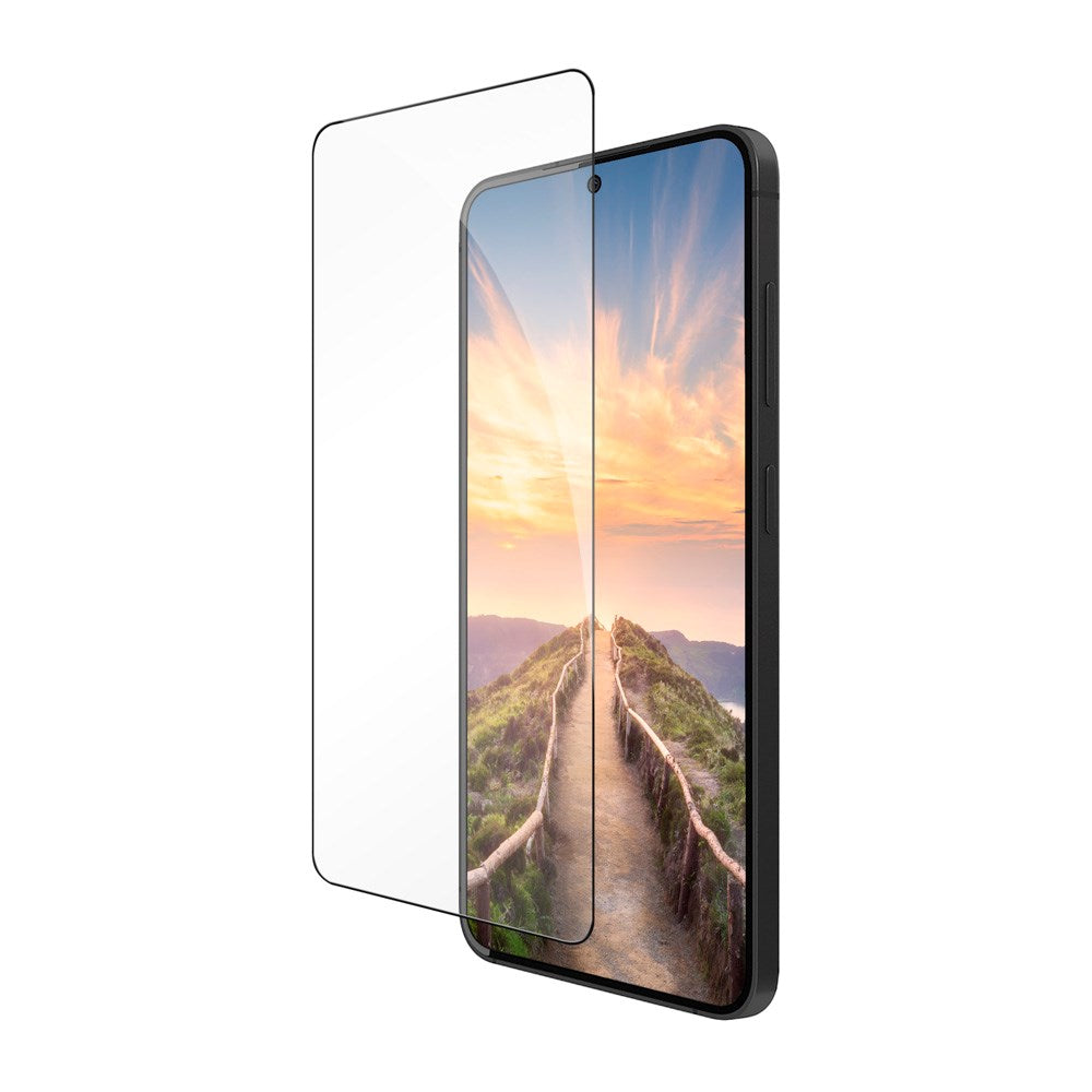 Samsung Galaxy S25 Edge dbramante1928 Eco-Shield Skærmbeskyttelse m. Installationsramme - Gennemsigtig / Sort Kant