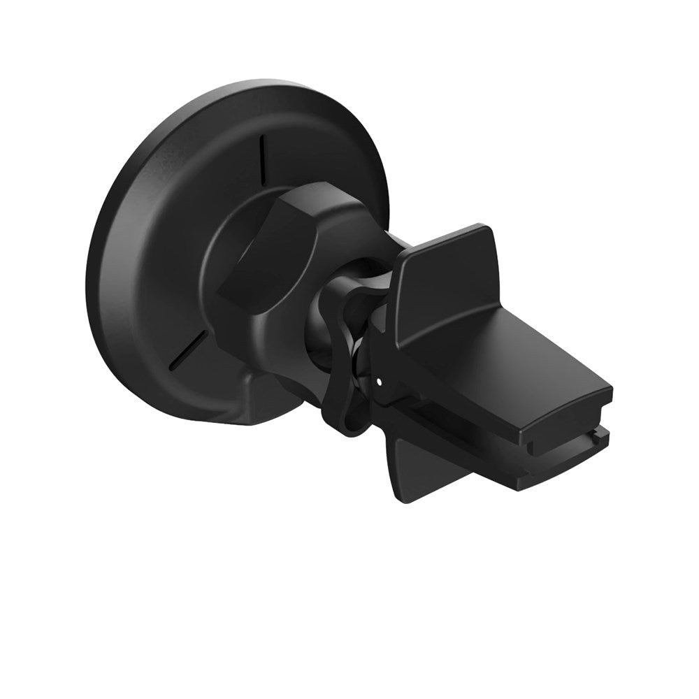 Fast MagRound magnetisk mobilholder 15W trådløs lader for klimaanlegg - MagSafe-kompatibel - Svart