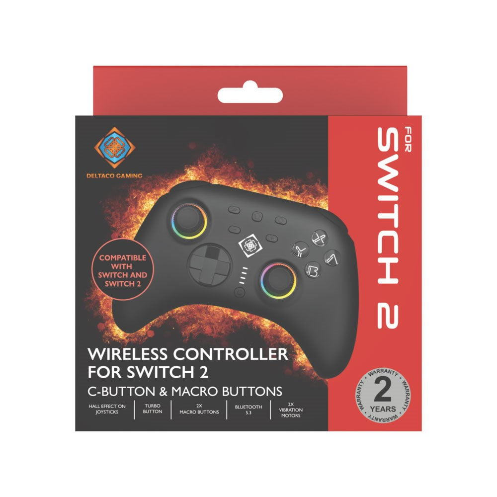 Deltaco Nintendo Switch 2 Trådløs Gaming Controller - Sort