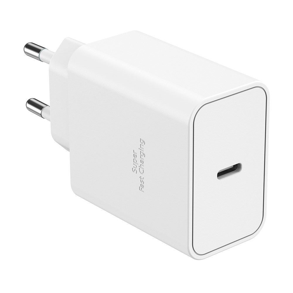 Upström ËSSENTIALS PD 45W GaN Resirkulert plast vegglader m. USB-C - Hvit