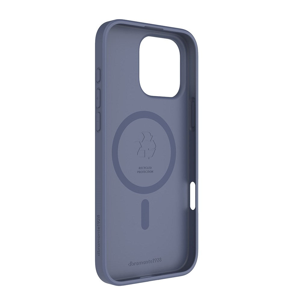 dbramante1928 iPhone 16 Pro Max Greenland Bagside Cover - 100% Genbrugsplast - MagSafe Kompatibel - Pacific Blue