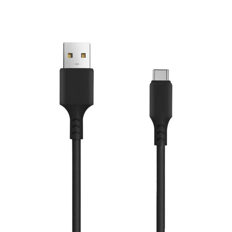 Setty - USB-A til USB-C Kabel - 2A - 1m - Sort