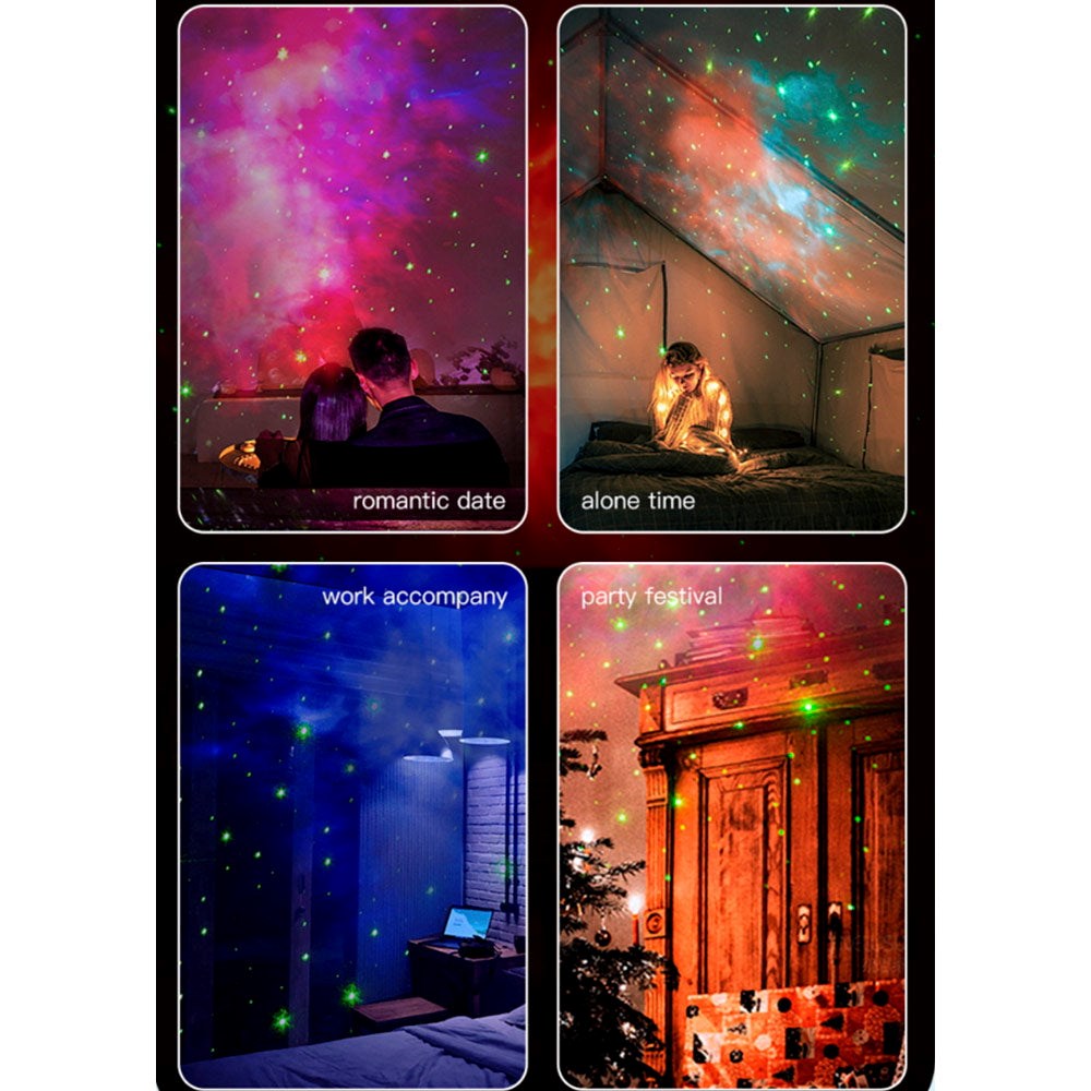 XO Astronaut Stjerne Projektor Lampe - LED - Hvid