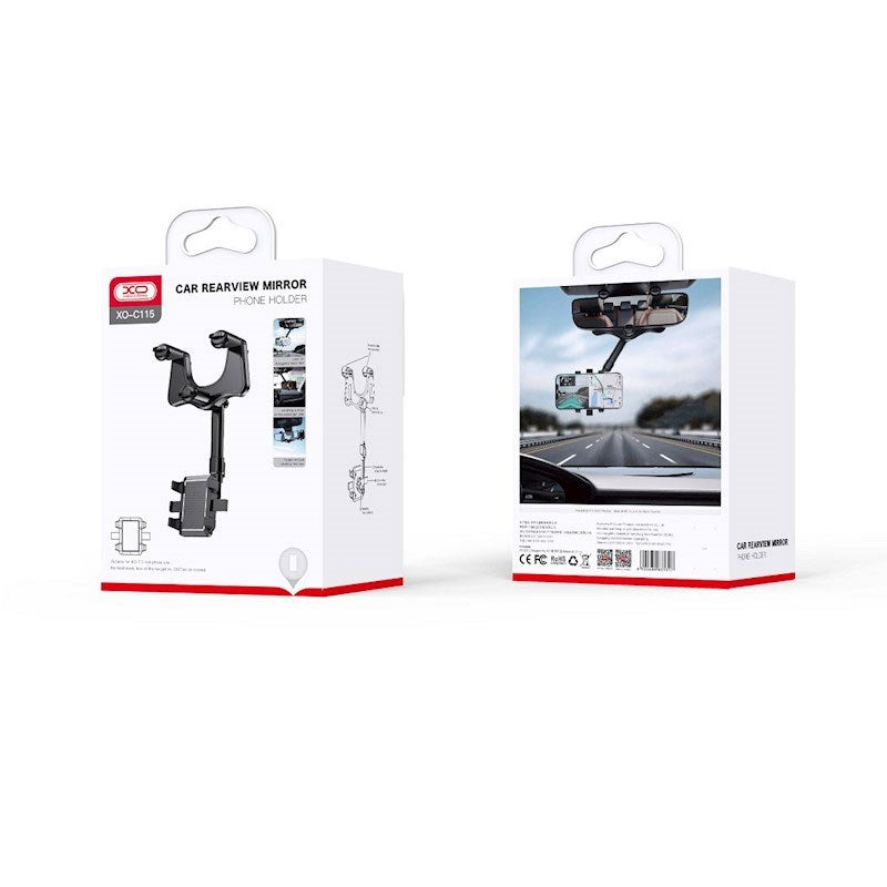 XO C115 Mobilholder til Bil til Bakspejl - Sort