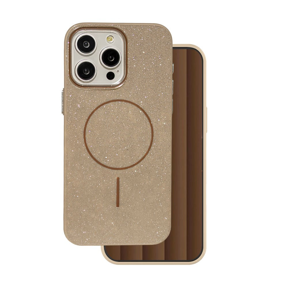iPhone 16 Pro TFO Glitter Thin Bagside Cover - MagSafe Kompatibel - Brun