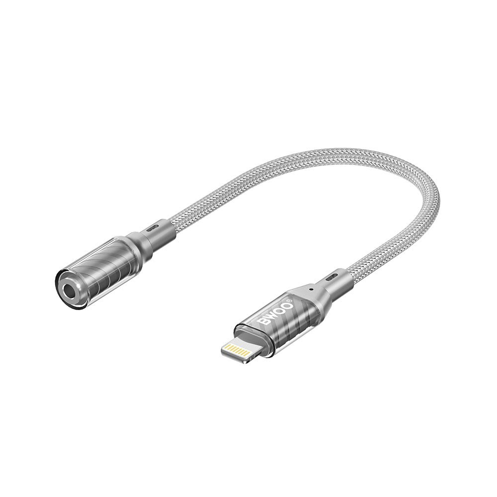 BWOO Lightning til Minijack Adapter - Grå