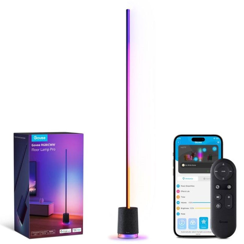 Govee gulvlampe Pro med høyttalerfunksjon - svart