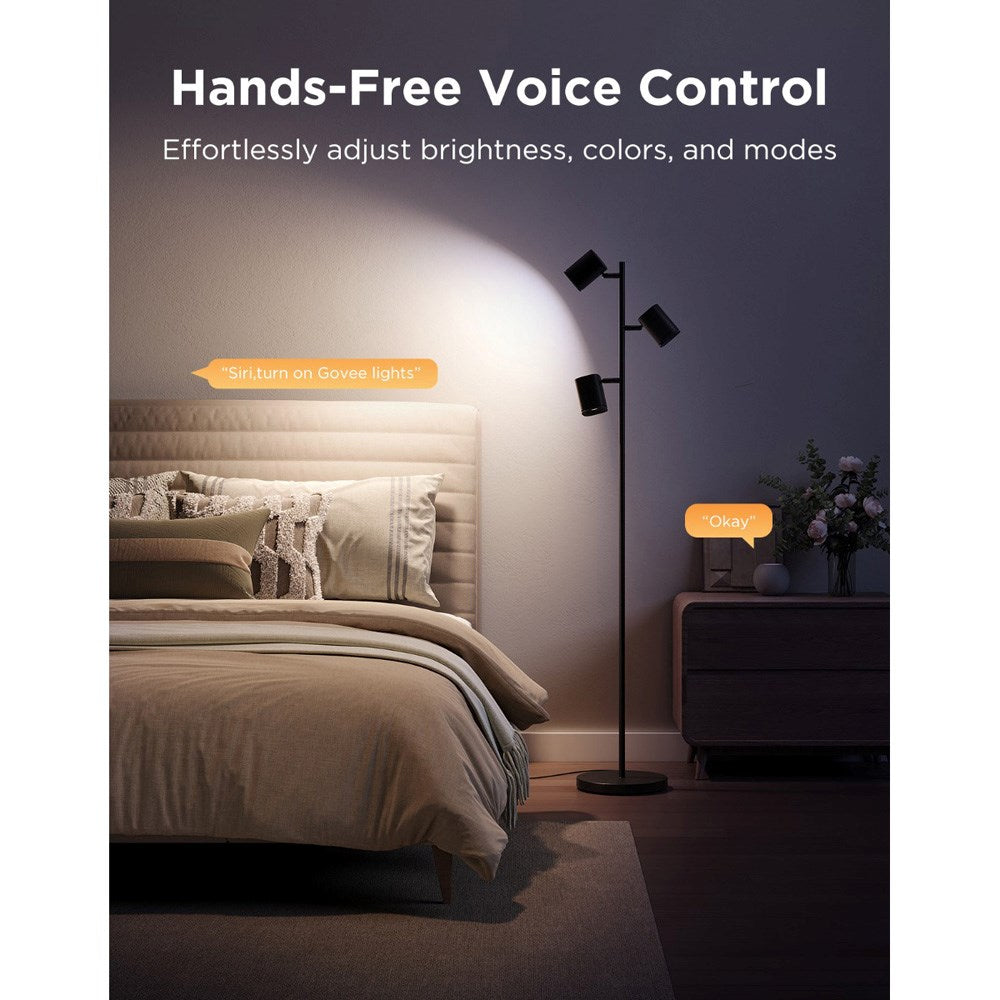 Govee Tree Floor Lamp - 3 Individuelle Spots - Sort