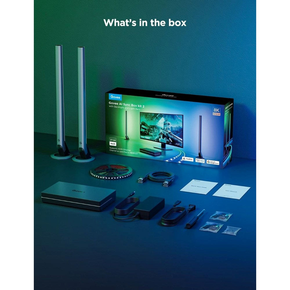 Govee AI Sync Box Kit 2 - inkl. 2 x Light Bars - 27-34"