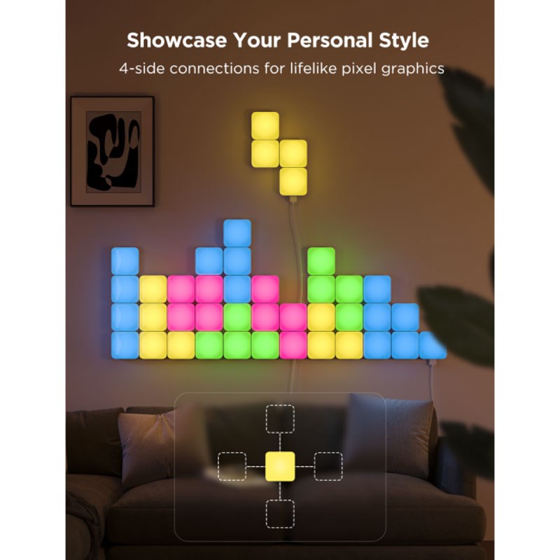 Govee Mini Panel Lights - 10 stk. - Hvid