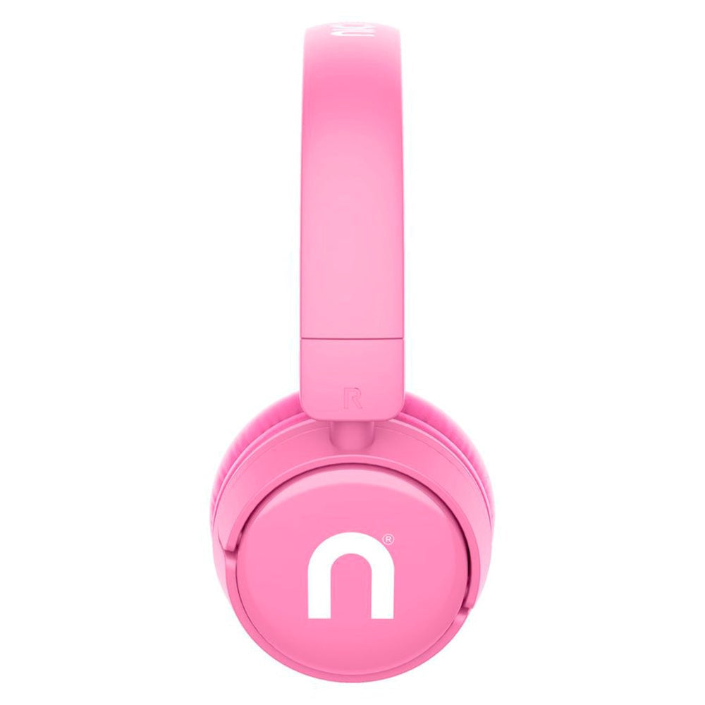 Niceboy Hive Kiddie On-Ear Bluetooth-hodetelefoner for barn m. Sound Limiter - Rosa