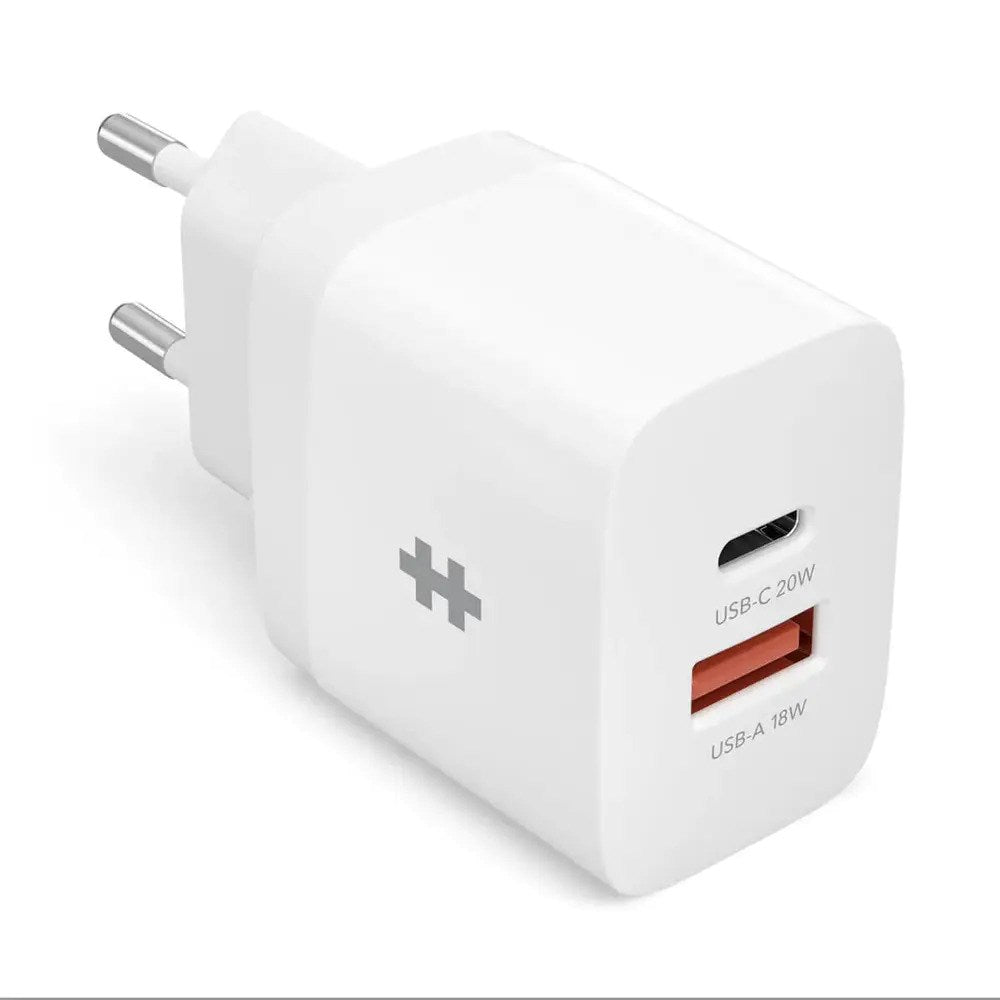 Targus HyperJuice Vægoplader m. USB-C & USB-A - 20W - Hvid