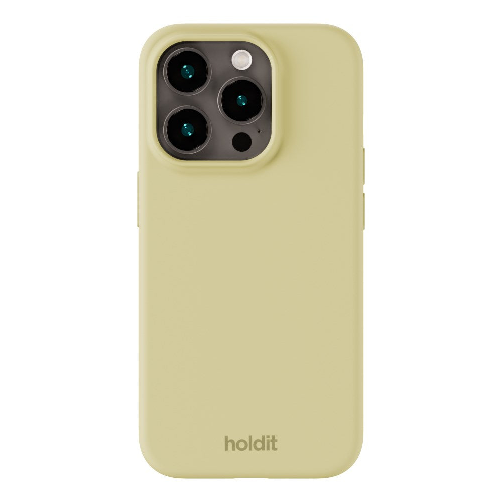 Holdit iPhone 15 Pro Soft Touch Silikondeksel - Biscotti