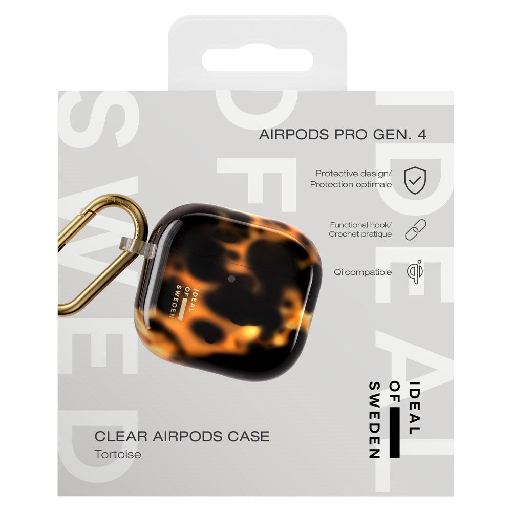iDeal of Sweden AirPods (4. generasjon) Clear Case m. Karabinhage - Skilpadde