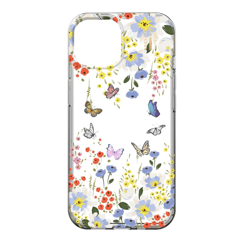 iPhone 16e / 15 / 14 / 13 iDeal Of Sweden Clear Case - Artistic Garden