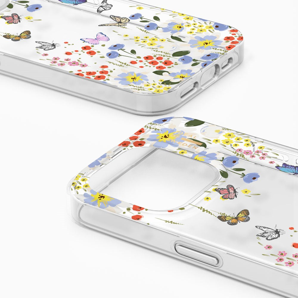 iPhone 15 Pro iDeal Of Sweden Clear Case - Artistic Garden