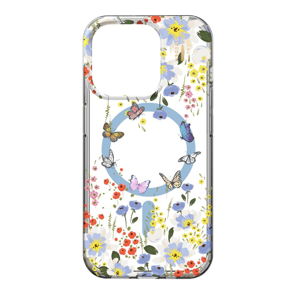 iPhone 14 Pro iDeal Of Sweden Clear Case - MagSafe-kompatibel - Artistic Garden
