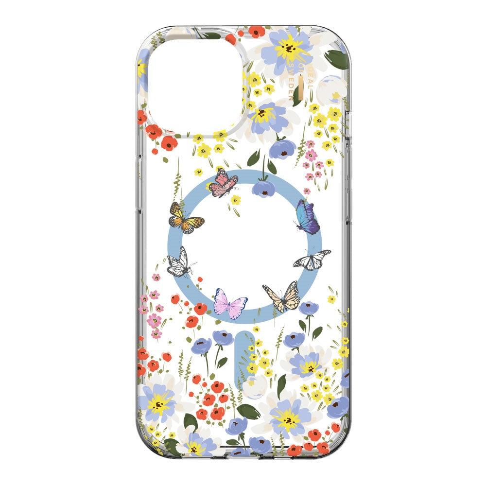iPhone 16e / 15 / 14 / 13 iDeal Of Sweden Clear Case - MagSafe-kompatibel - Artistic Garden