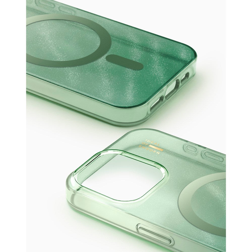 iPhone 17e / 16e / 15 / 14 / 13 iDeal Of Sweden Clear Cover - MagSafe Kompatibel - Sage Green