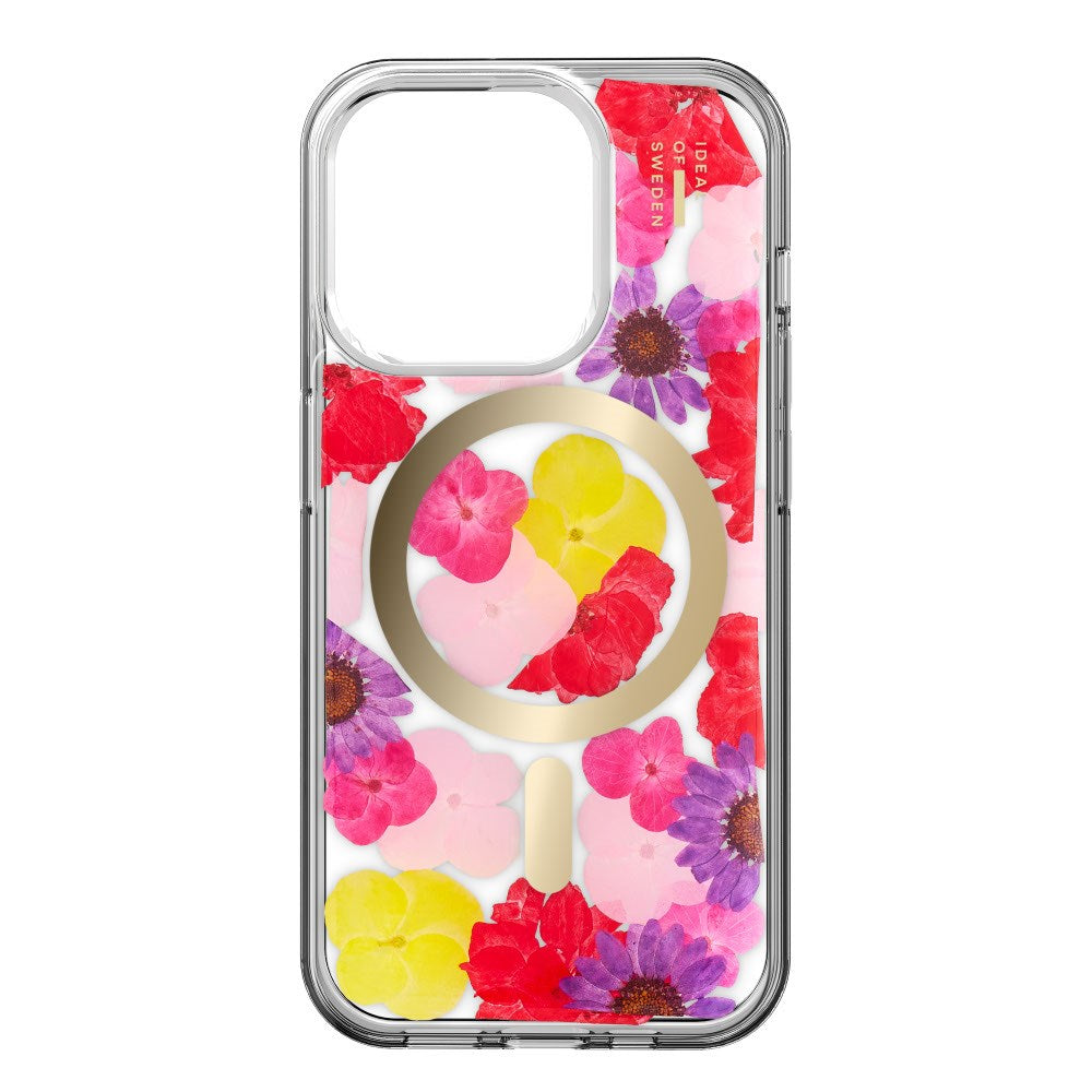 iPhone 17e / 16e / 15 / 14 / 13 iDeal Of Sweden Clear Cover - MagSafe Kompatibel - Tropical Floral
