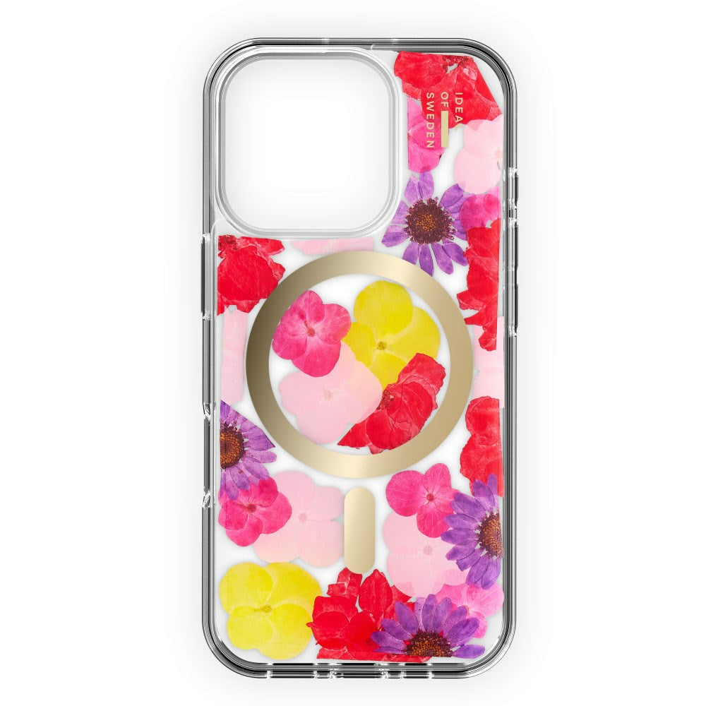 iPhone 16 Pro iDeal Of Sweden Clear Cover - MagSafe Kompatibel - Tropical Floral