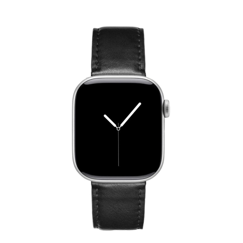 iDeal of Sweden Apple Watch (42/44/SE/45/46/49mm Vegansk Læder Urrem - Iconic Black