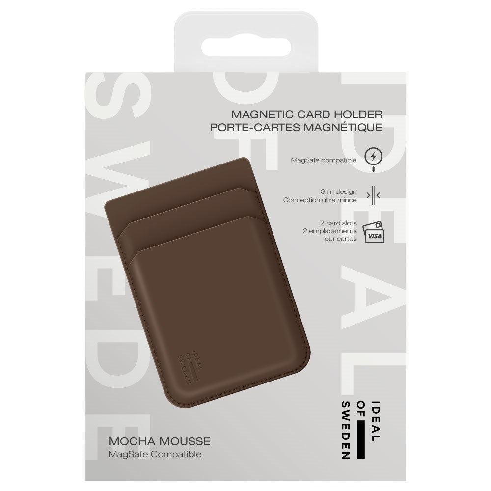 Magnetisk Kortholder fra iDeal Of Sweden - MagSafe Kompatibel - Mocha Mousse