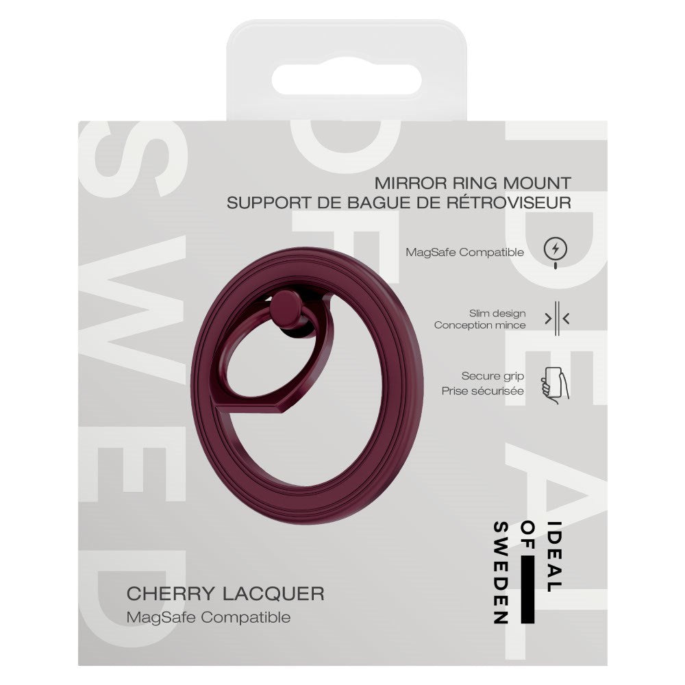 iDeal of Sweden Ring Mount med Ståfunktion - MagSafe Kompatibel - Cherry Lacquer