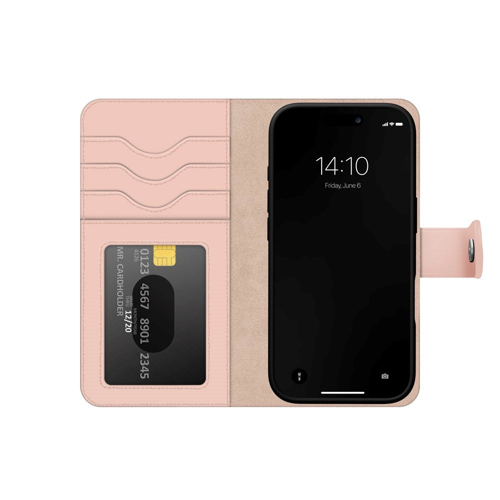 iPhone 17 Pro Max iDeal Of Sweden Magnet Wallet+ Flip Cover - MagSafe Kompatibel - Pink