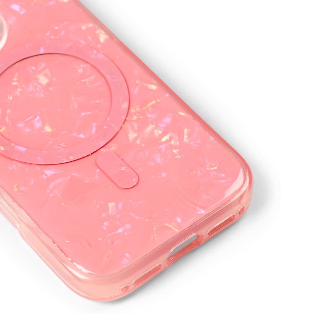 Iphone 16 Pro iDeal Of Sweden Pearlized deksel - MagSafe-kompatibel - Rosa