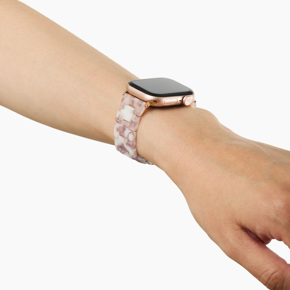 Apple Watch (38/40/SE/41/42mm) iDeal of Sweden Resinrem - Pink Pearl