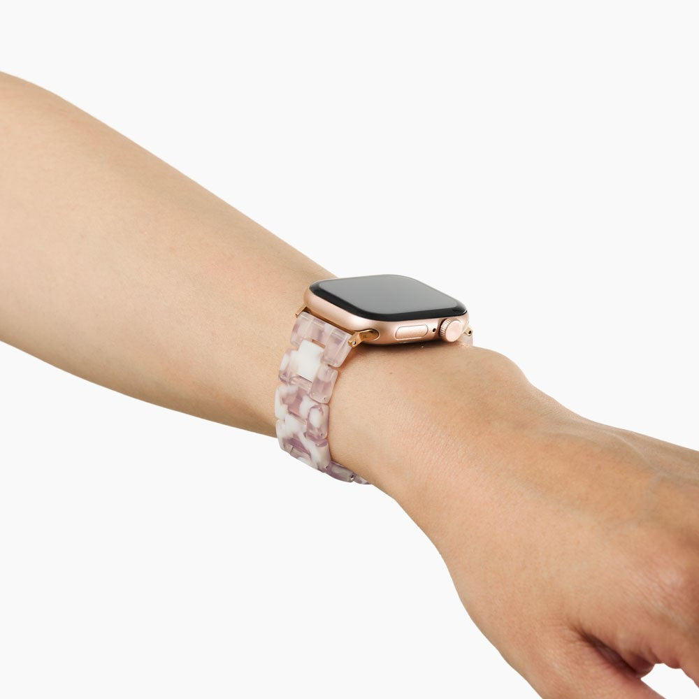 Apple Watch (42/44/SE/45/46/49mm) iDeal of Sweden Resinrem - Pink Pearl