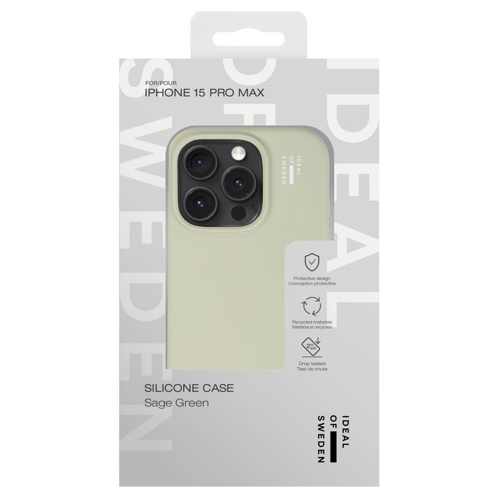 iPhone 15 Pro Max iDeal Of Sweden Silikone Cover - Sage Green