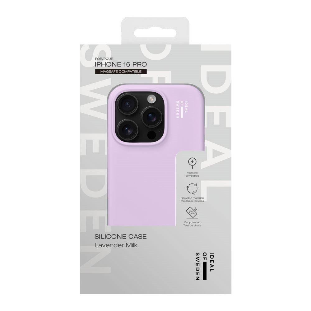 iPhone 16 Pro iDeal Of Sweden Silikone Cover - MagSafe Kompatibel - Lavender Milk