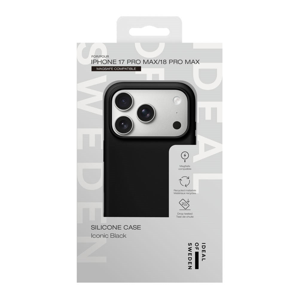 iPhone 18 Pro Max / 17 Pro Max iDeal Of Sweden Silikone Cover - MagSafe Kompatibelt - Black